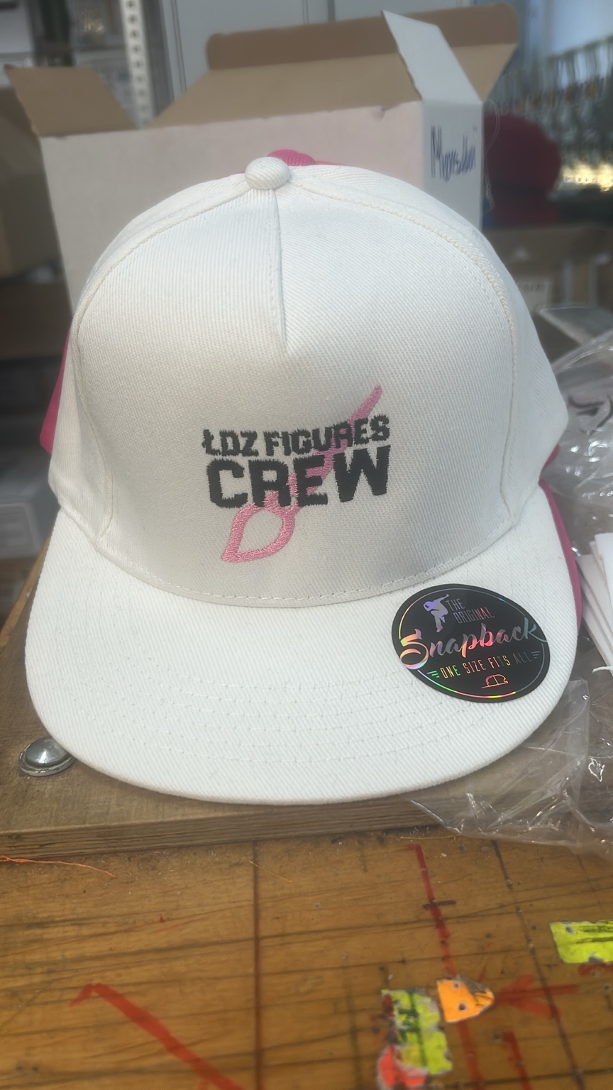 Custom embroidered snapback cap logo